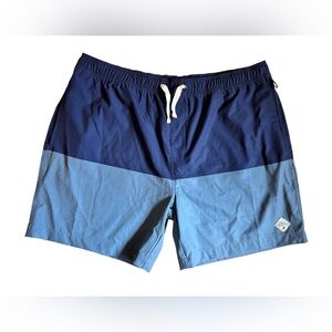 Land To Water Swim Trunks Shorts Swimwear Men’s Size XXL Blue With Pockets NEW